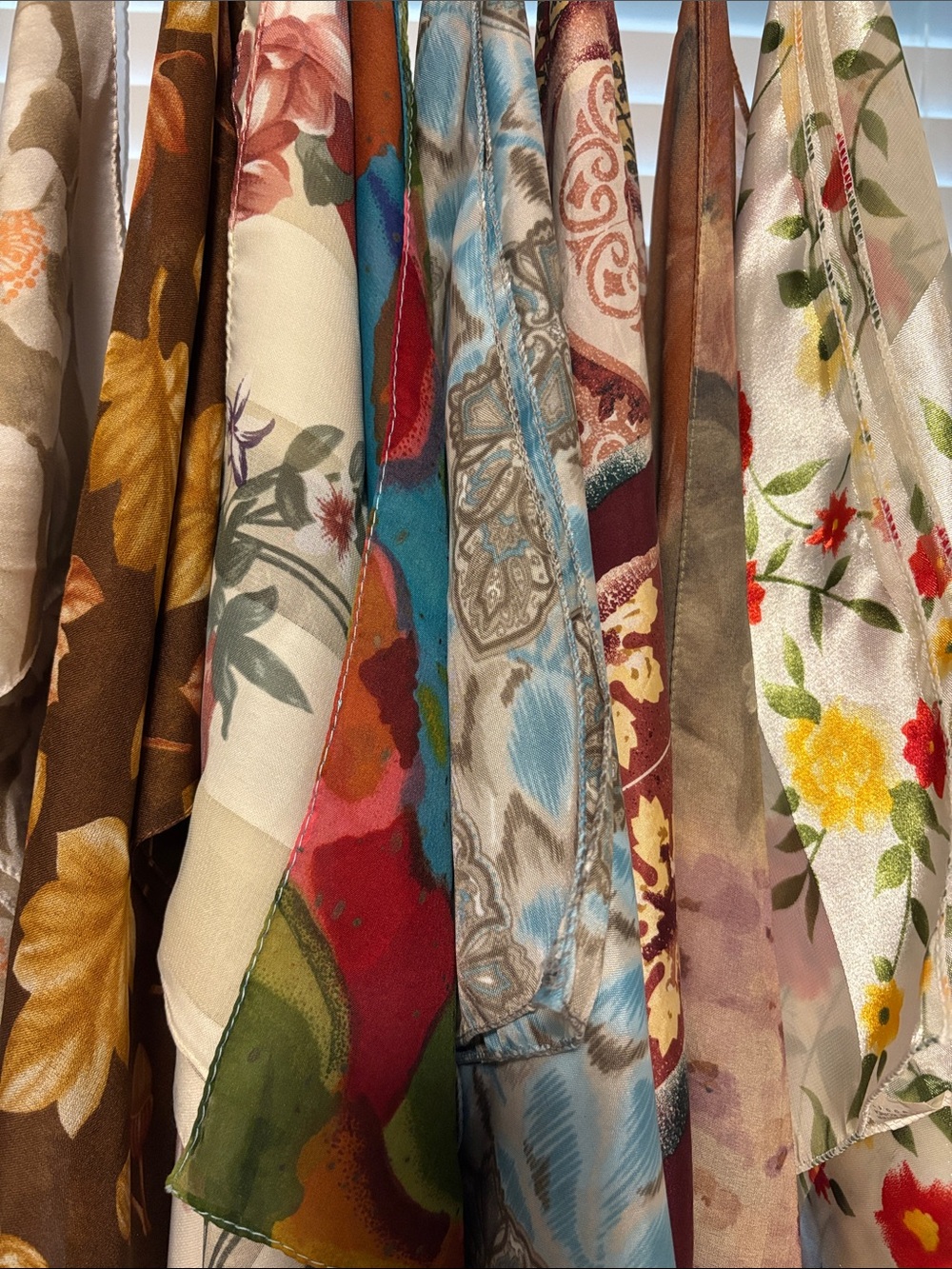 Vintage long shear scarves misc